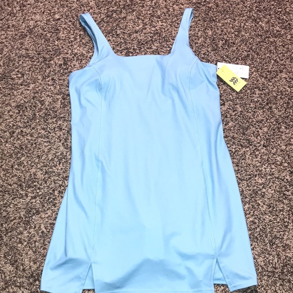 🐠All In Motion Woman’s Knit Slit Skort Tennis Dress in Blue Size XL | NWT - Picture 4 of 10